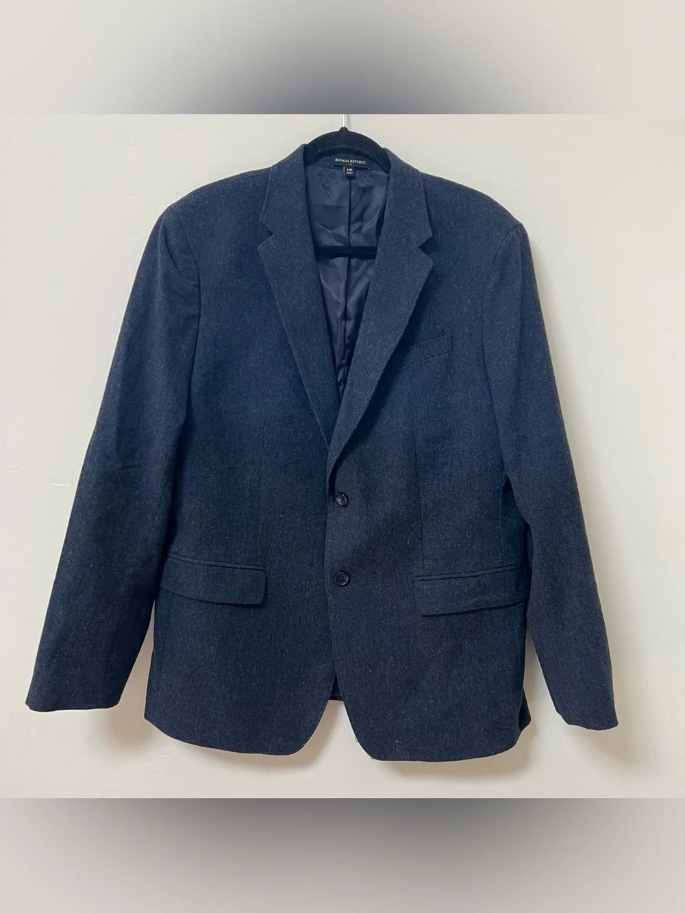 Banana Republic Men's Navy Blue Blazer Slim Fit 44R